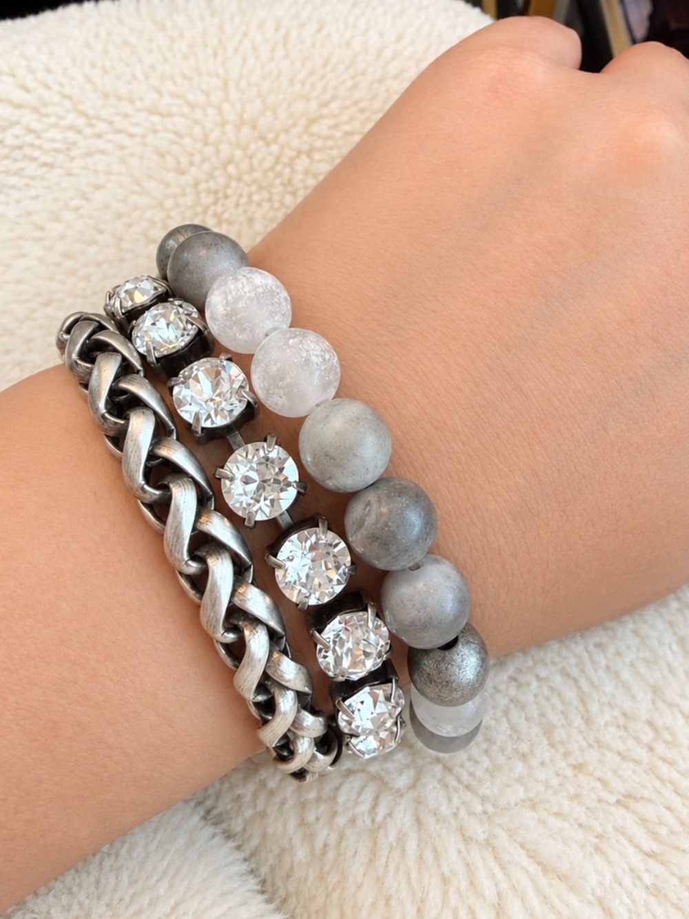 French Kande Triple Strand Bracelet